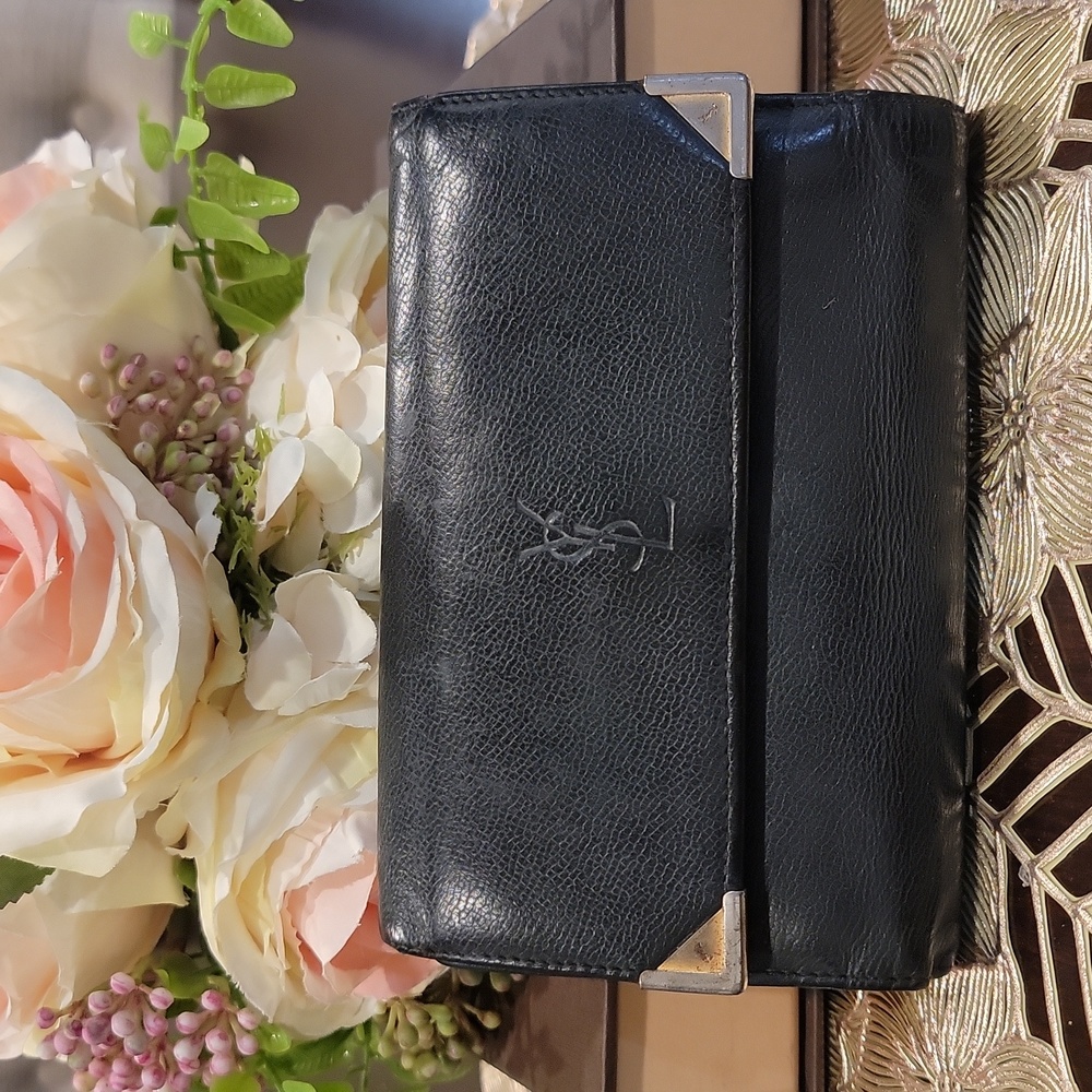 Authentic YSL compact wallet